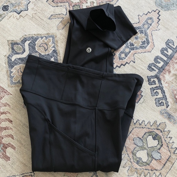 lululemon athletica Pants - Lululemon Fast & Free 7/8 Tight II *Non-Reflective Nulux 25" Black, Size 6